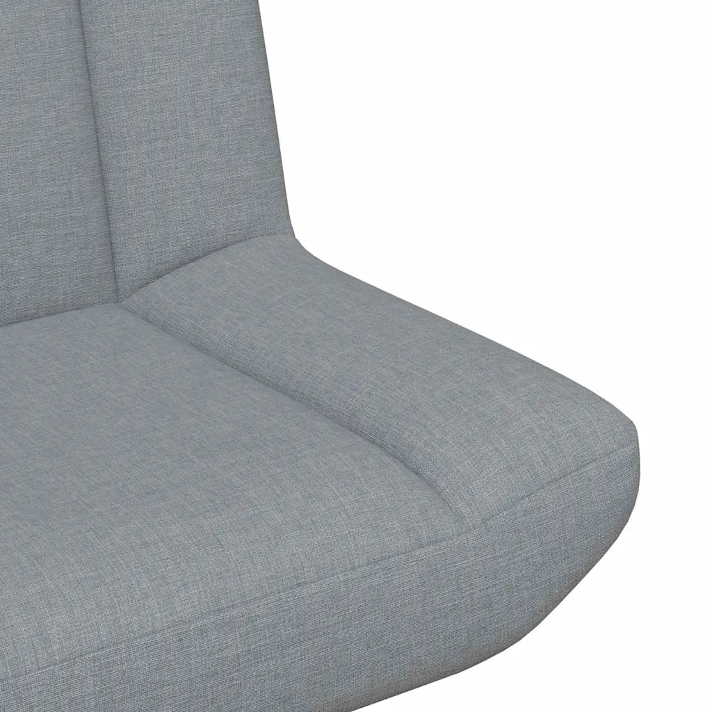 Sedia girevole Grigio Chiaro 63 x 75 x 76 cm Tessuto CFW3180313