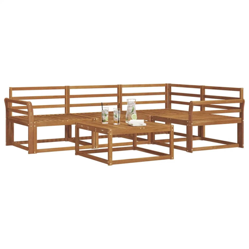 Set di divani da esterno 5 pcs Naturale 3367542
