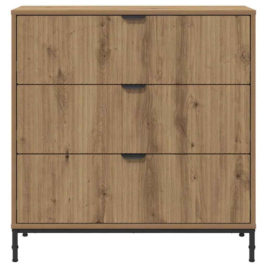 Credenza Rovere artigianale 79,5 x 33 x 82 cm Legno multistrato 883443
