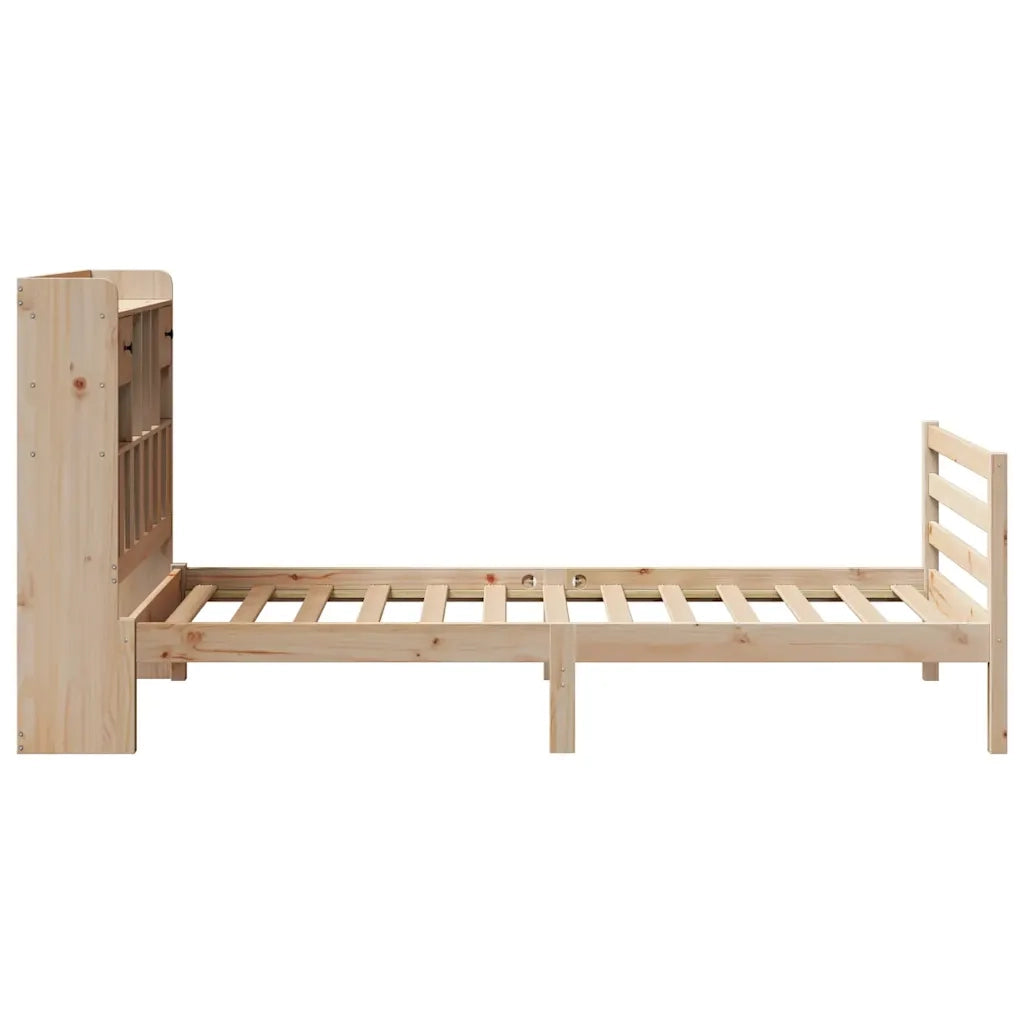 Letto Libreria senza Materasso 90x200 cm Legno Massello Pino 3321932