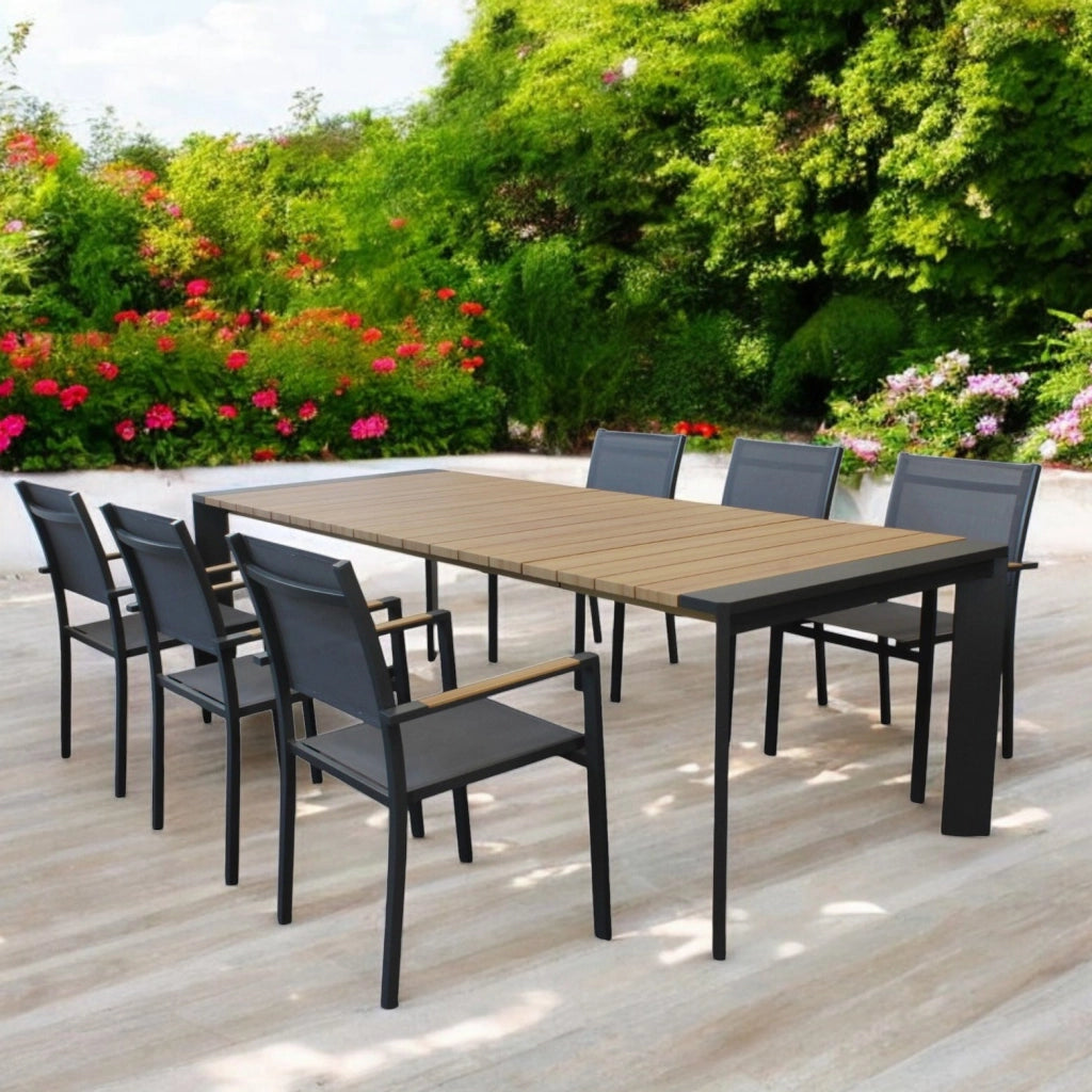Tavolo allungabile da giardino in Alluminio 200/250x100 - CELESTIEL
