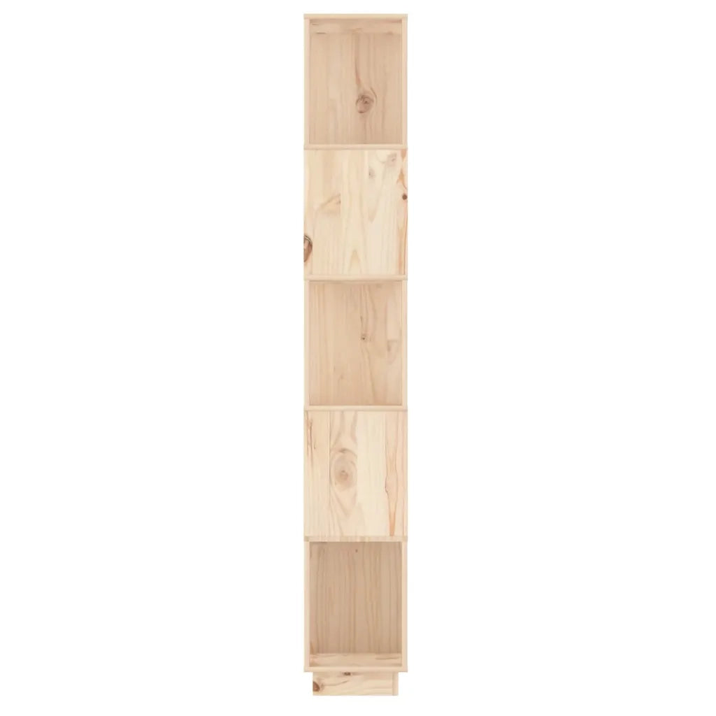 Libreria Divisorio-Scaffale per Libri-Mobile di Stoccaggio 51x25x163,5 cm Legno Massello di Pino
