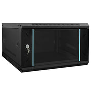 Armadio di rete a parete dal design industriale per ufficio 53 x 60 x 30 cm acciaio nero 02_0059077