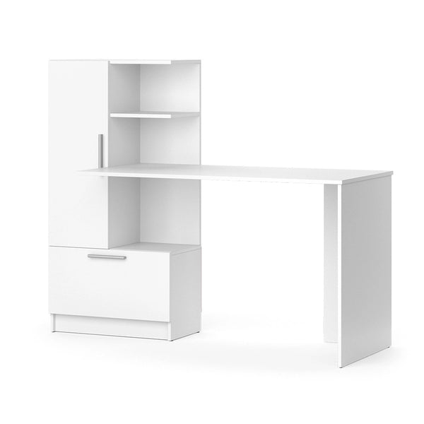 Vicco Scrivania con ripiani Bianco 150 x 59.3 cm