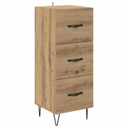 Credenza | Madia | Buffet da pranzo | Armadio da pranzo rovere artigianale 34 x 34.5 x 90 cm Legno multistrato