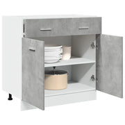 Armadio Inferiore Cassetto “Lyon” Grigio Cemento 80x46x81,5 856091