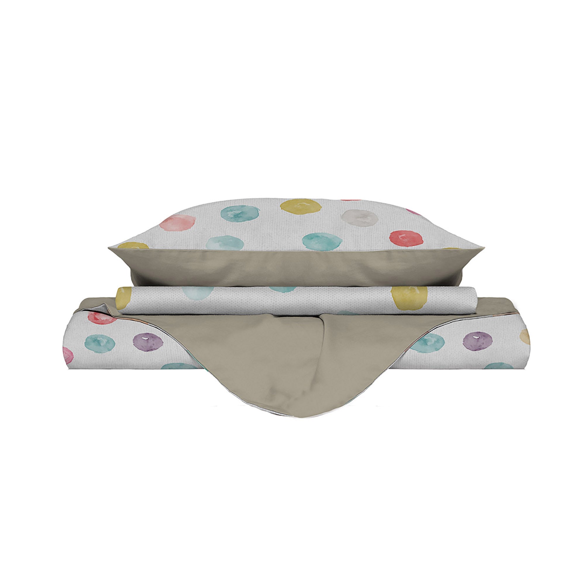 Copripiumino Matrimonale con Federe Stampato in Microfibra Baloon