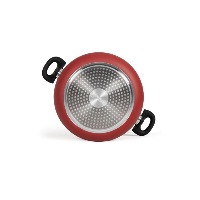 Forno olandese da 28 cm - LIVOO - MEP151R - Antiaderente senza PFOA né PFOS - Manici in silicone - Adatto a tutti i piani cottura, inclusa l'induzione