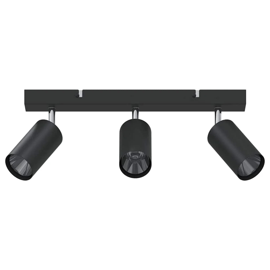 Faretto da soffitto moderno orientabile 38 x 5,5 x 16,5 cm metallo nero 02_0058305