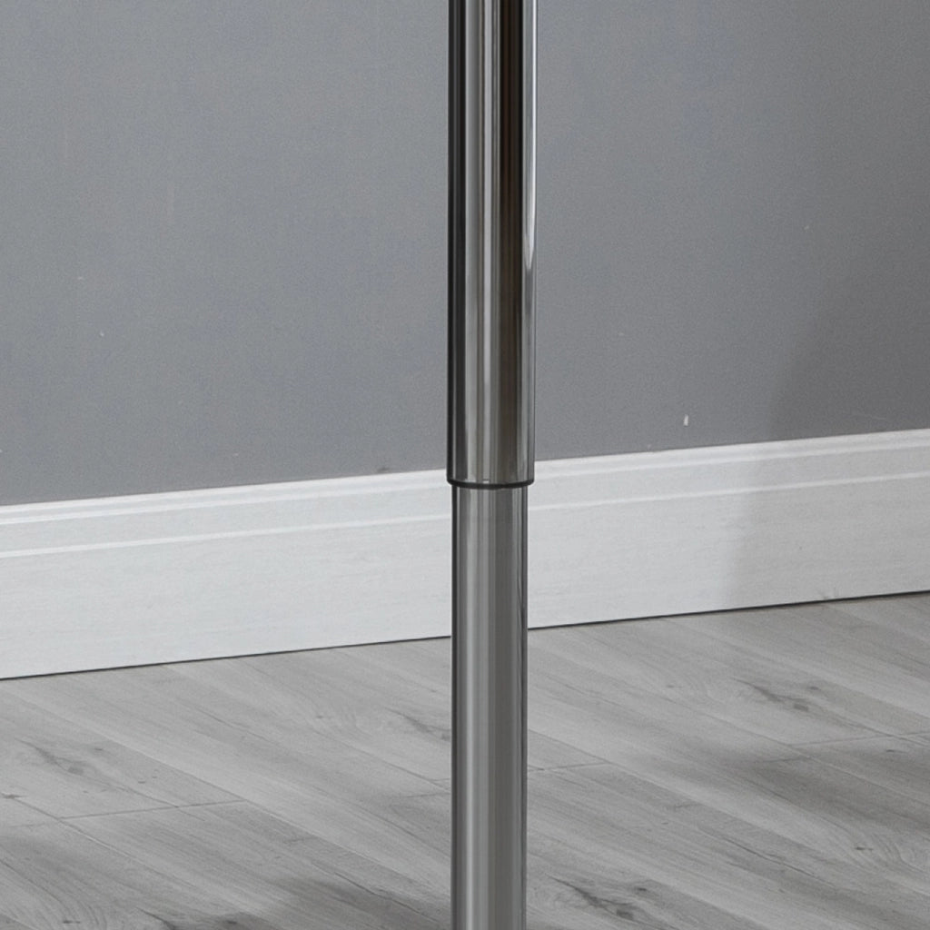 Tavolino Quadrato Altezza Regolabile 60x60x82-103 cm  Nero