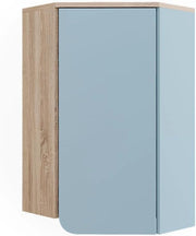 Mobile da bagno Karen, Grigio-blu, 42.4 x 75 cm con porta e vani aperti