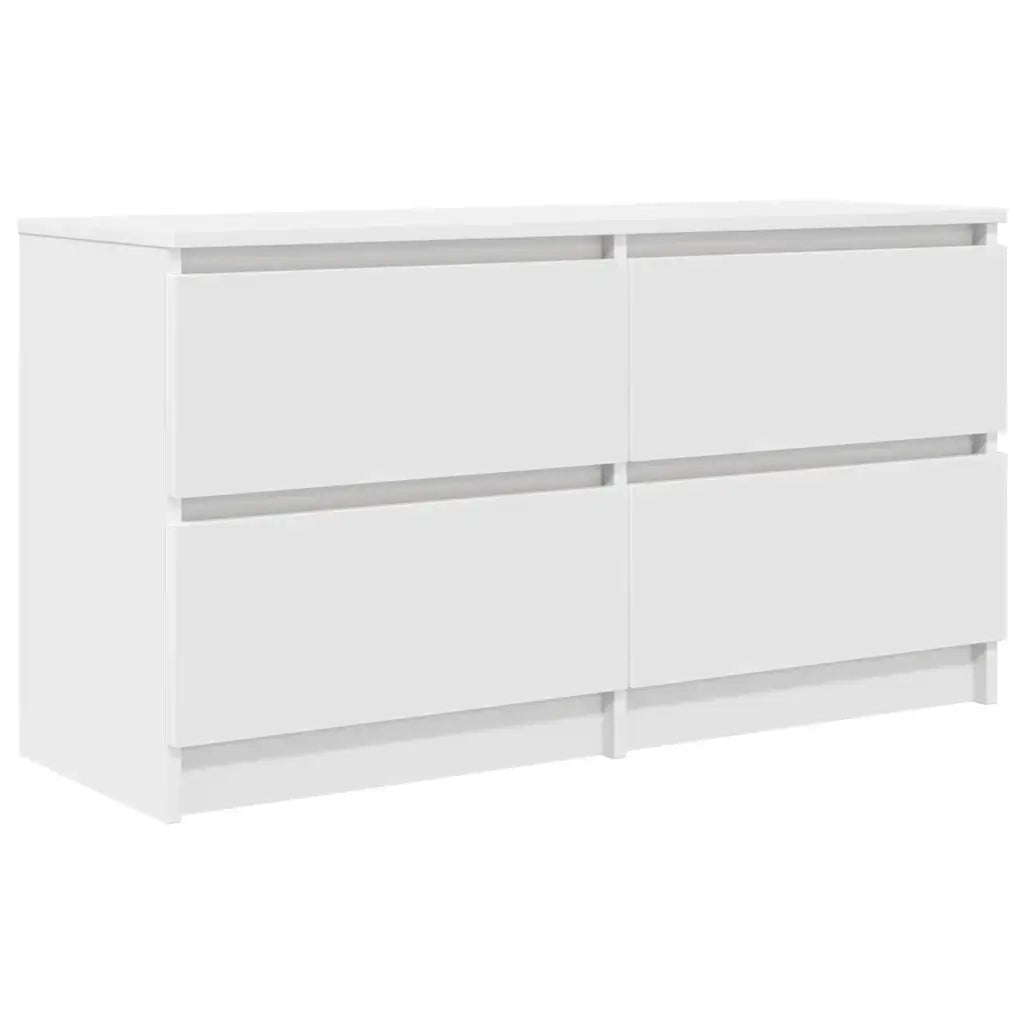 Mobile Porta TV Bianco 100x35x54 cm in Legno Multistrato 861796