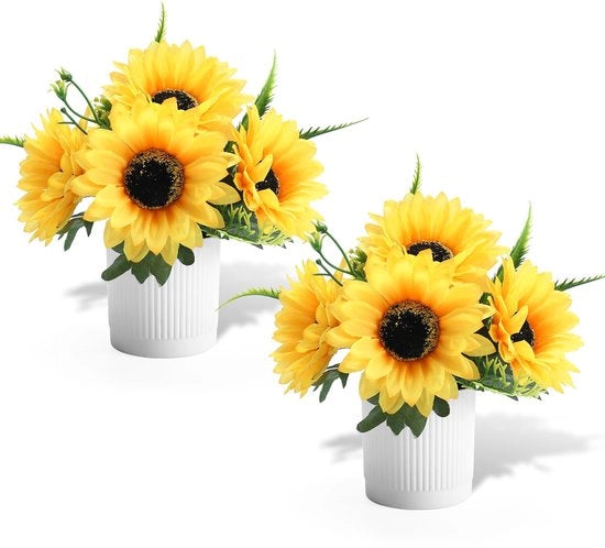 2 pezzi di decorazioni di fiori di zinnia artificiali, fiori finti in vaso, zinnie, piante artificiali per interni, per la stanza, per casa, per cucina, per giardino, per ufficio, decorazione per mensola, decorazione per parete
