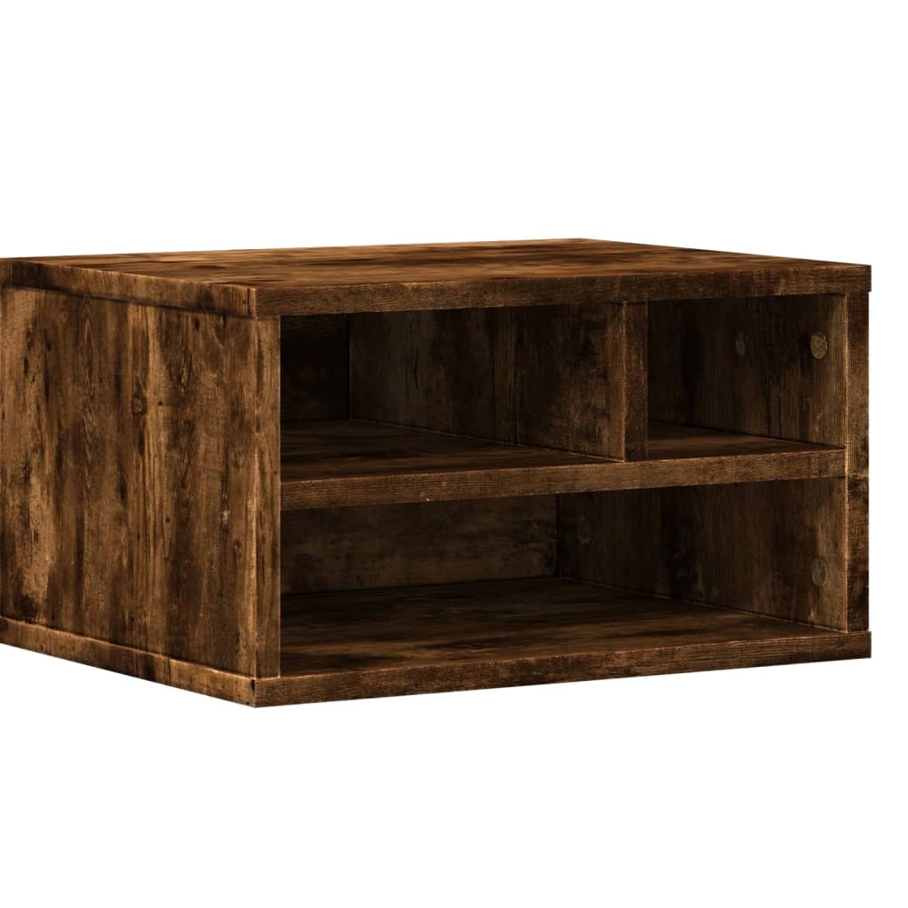 Supporto per stampante tavolo mobile per ufficio 40 x 32 x 22,5 cm legno ingegnerizzato marrone 02_0044729