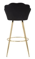 Sgabello Bar Vienna Nero Cm 55X53X110