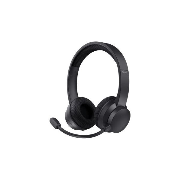 Trust ayda auricolare con cavo e senza cavo a padiglione musica e chiamate usb tipo-c bluetooth nero - 25463
