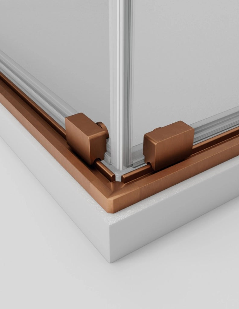 Box doccia ingresso angolare 2+2 ABANTE (TWENTY) 95x75 cm Rame