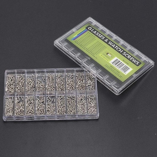Set di Chiavi a Scrocco da 1800 Stuks - Kit di Chiavi a Scrocco Multifunzionale - Cassa di Raccolta di Chiavi - Strumenti di Riparazione - Acciaio Inossidabile - Set di Chiavi a Scrocco
