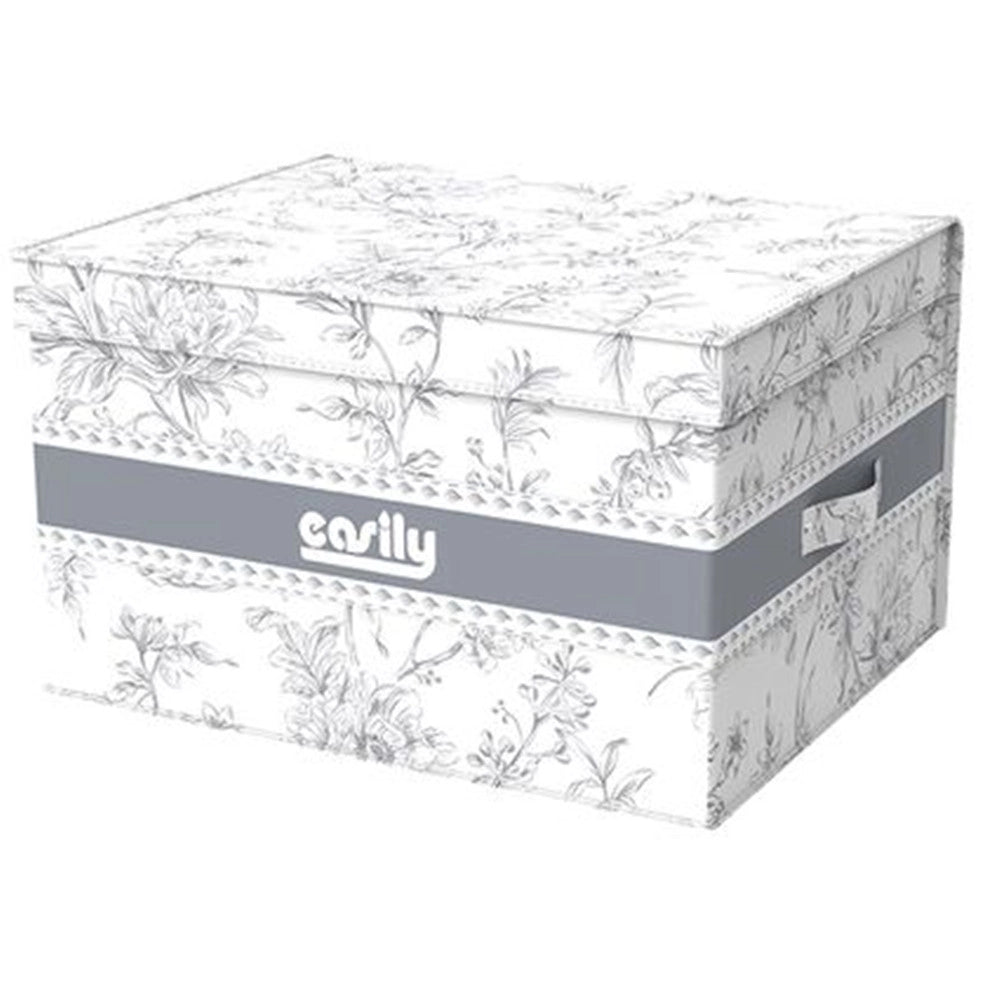 Trade Shop - Box Portatutto Scatola Salvaspazio Contenitore Organizer 40x40x25cm Fantasia 87316 -