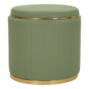Puff Con Contenitore London Verde cm ø 46,5x44