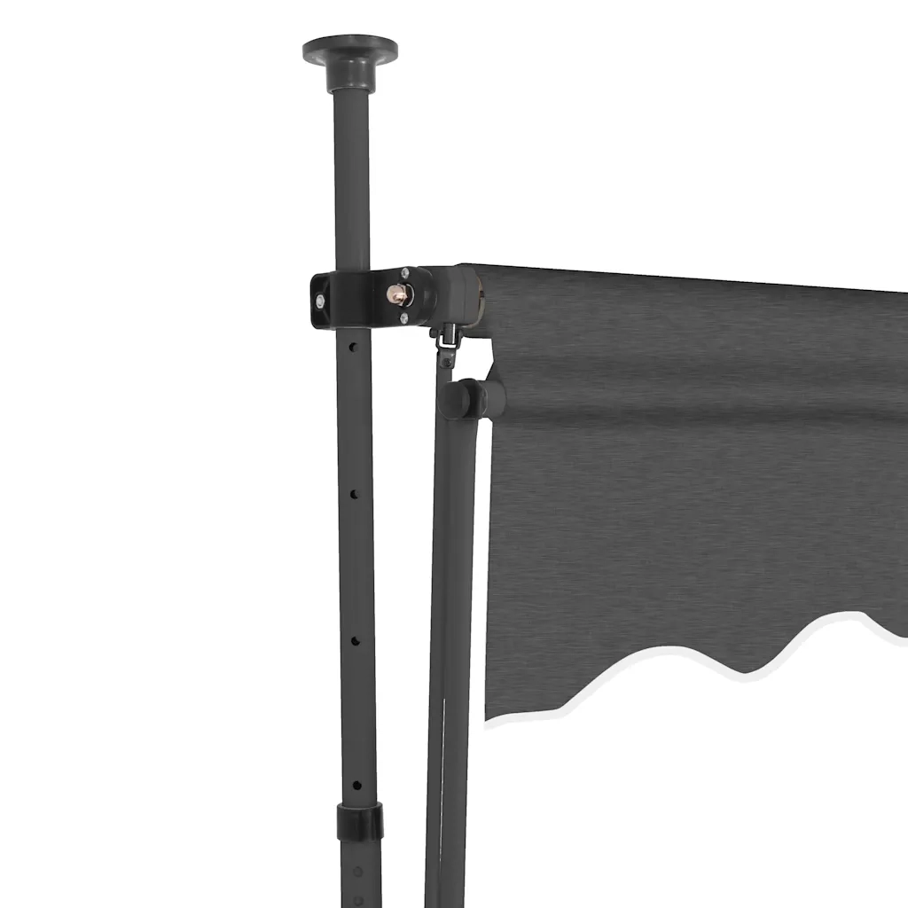 Tenda da Sole Retrattile Manuale con LED 250 cm Antracite 145865