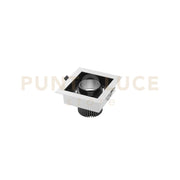 INCASSO LED APOLLO NERO  20W 2000LM 3000K ORIENTABILE 15X15X9,4CM