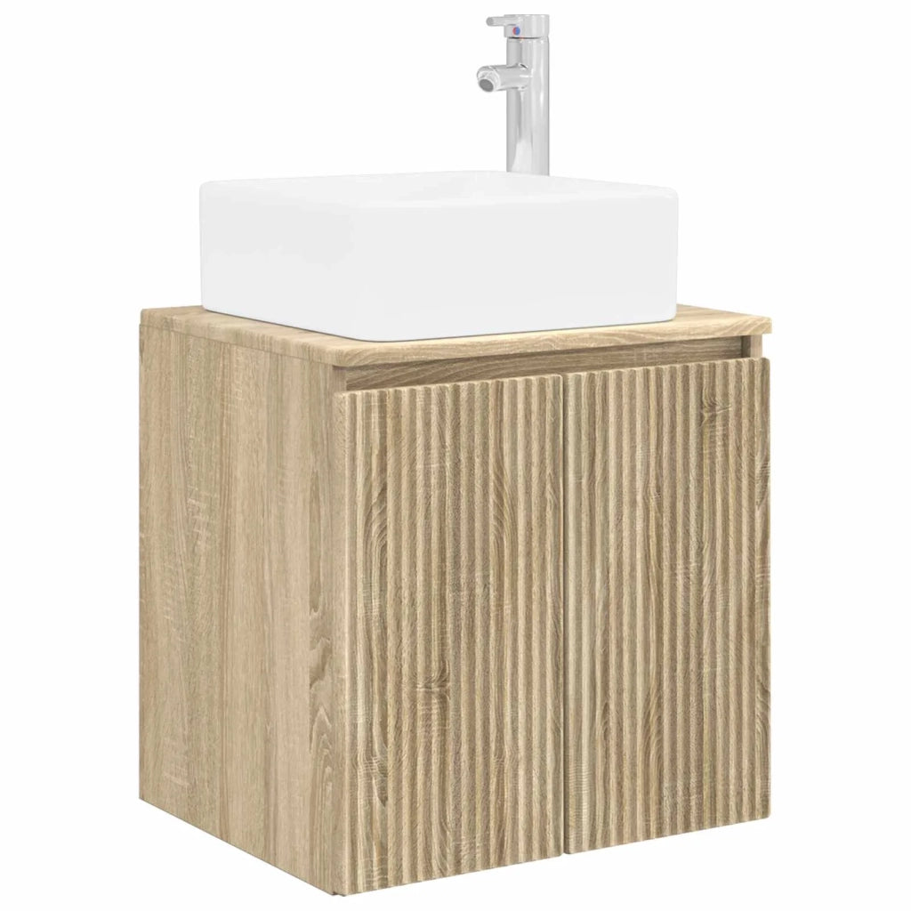 Set di mobili per il bagno 5 pz Rovere Sonoma 3406035