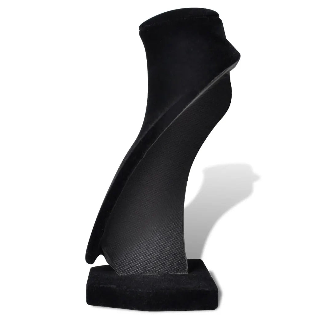 Busto Nero Portagioielli Collane 4 pz in Flanella 9x8,5x15 cm cod mxl 77723