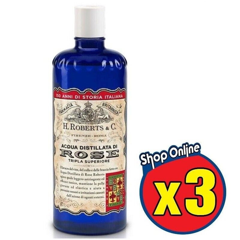 ACQUA ALLE ROSE ASTRINGENTE E TONICO RINFRESCANTE 3 X 300 ML