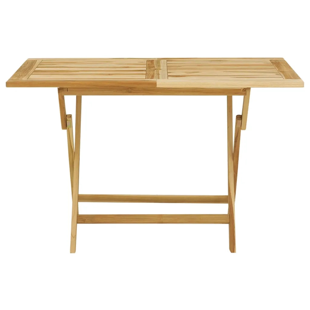 Set da Pranzo per Esterni 5 pz in Legno Massello di Teak 44686