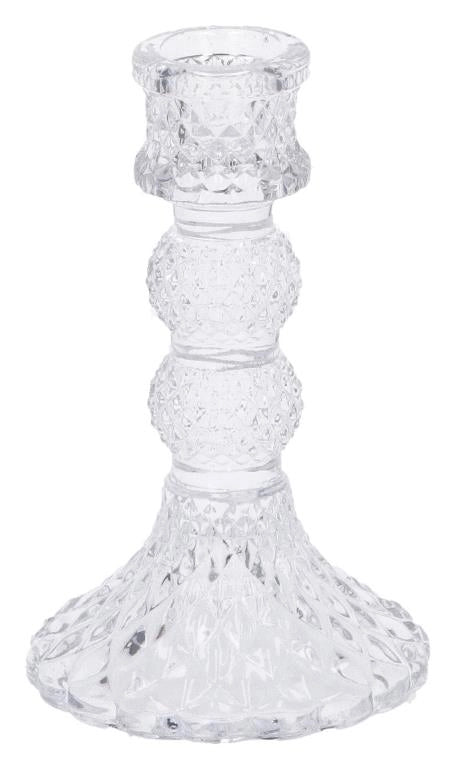 Candeliere Portacandela in Vetro Mell 1 Fiamma 8 cm h. 13 cm
