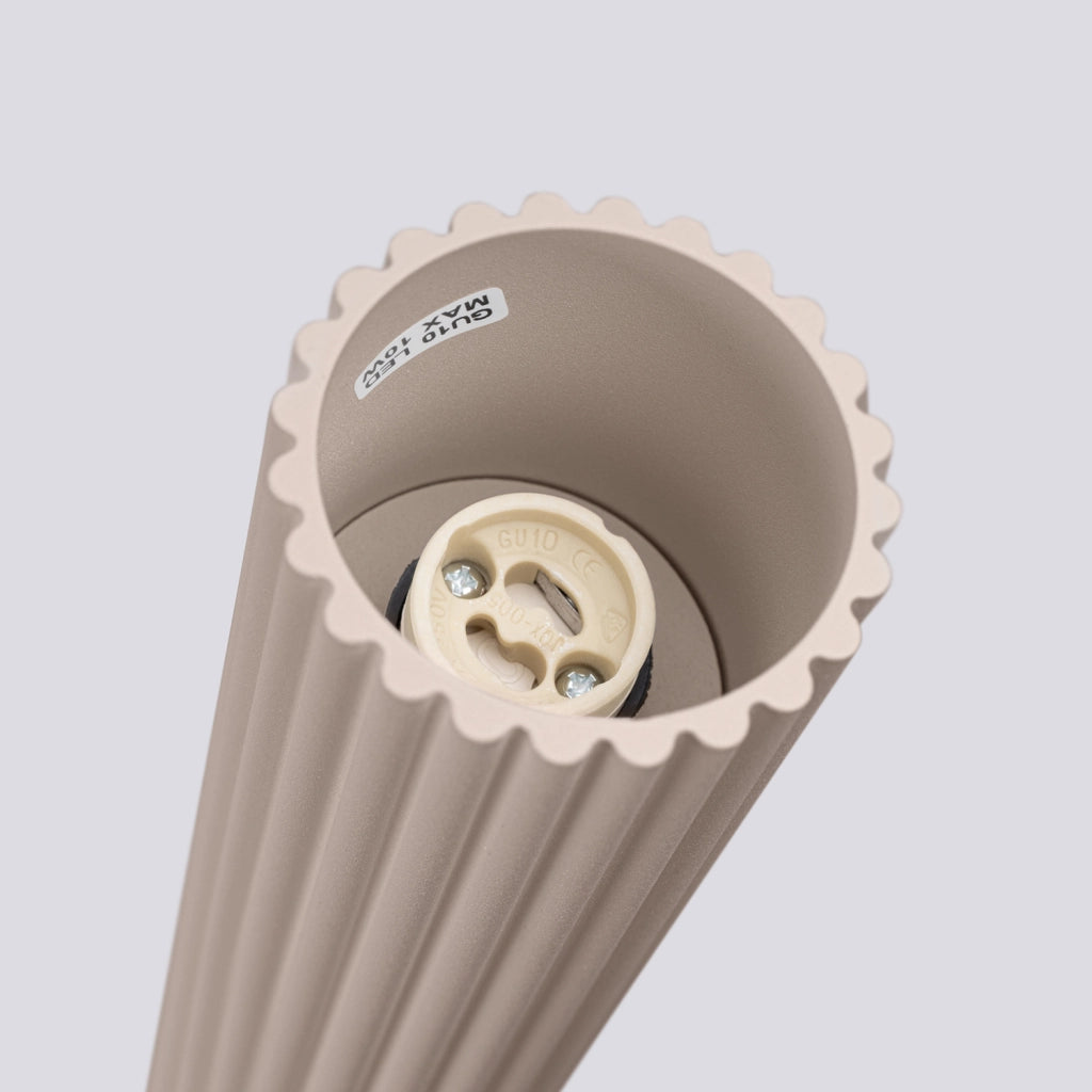Spot soffitto moderno taupe tondo 40cm GU10 Pure Lume