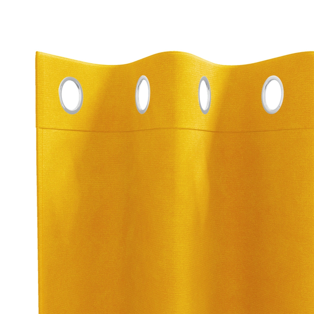 Tende Blackout con occhielli 2 pz Giallo Senape Velluto