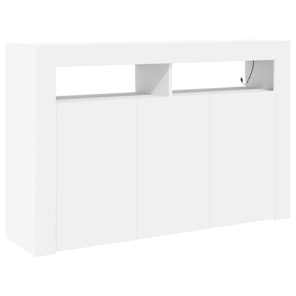 Credenza Bianco 116 x 30 x 75 cm Legno multistrato 3333876