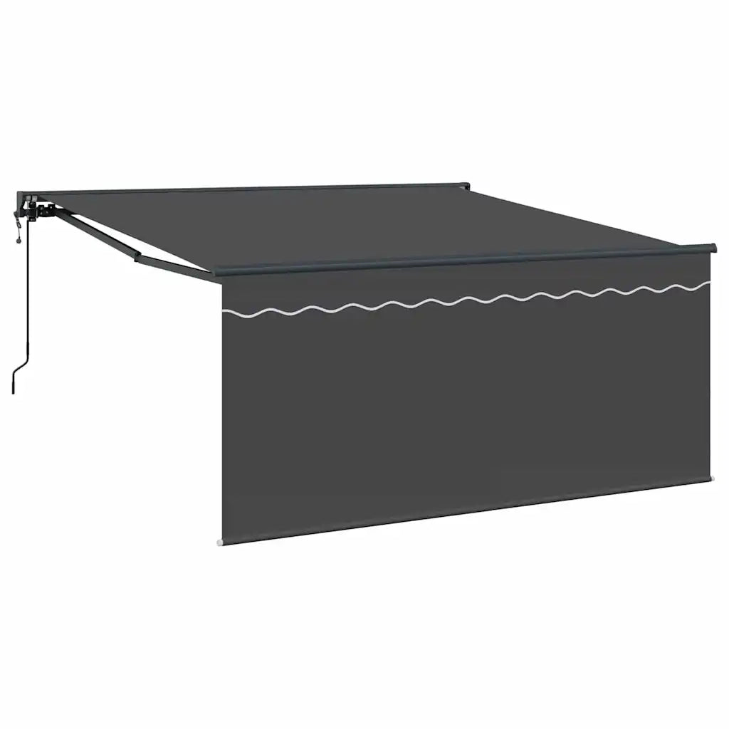 vidaXL Tenda Retrattile Grigio e antracite 300 x 250 cm