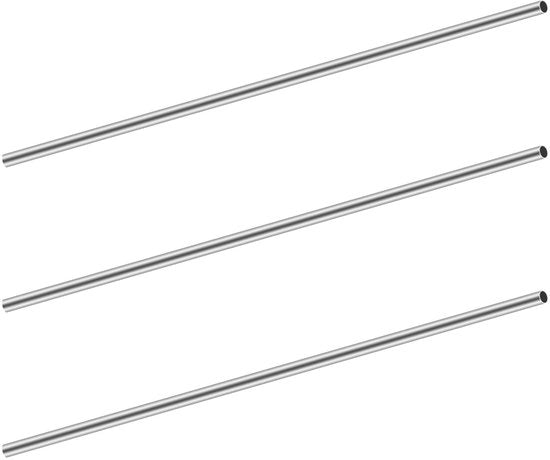 Tubo in Acciaio Inossidabile 6mm OD - 0,2mm Diccia - 150mm Lunghezza - 3 Pezzi - Tubo Senza Saldatura - Duraturo e Esteticamente Apprezzabile - Tubo in Acciaio