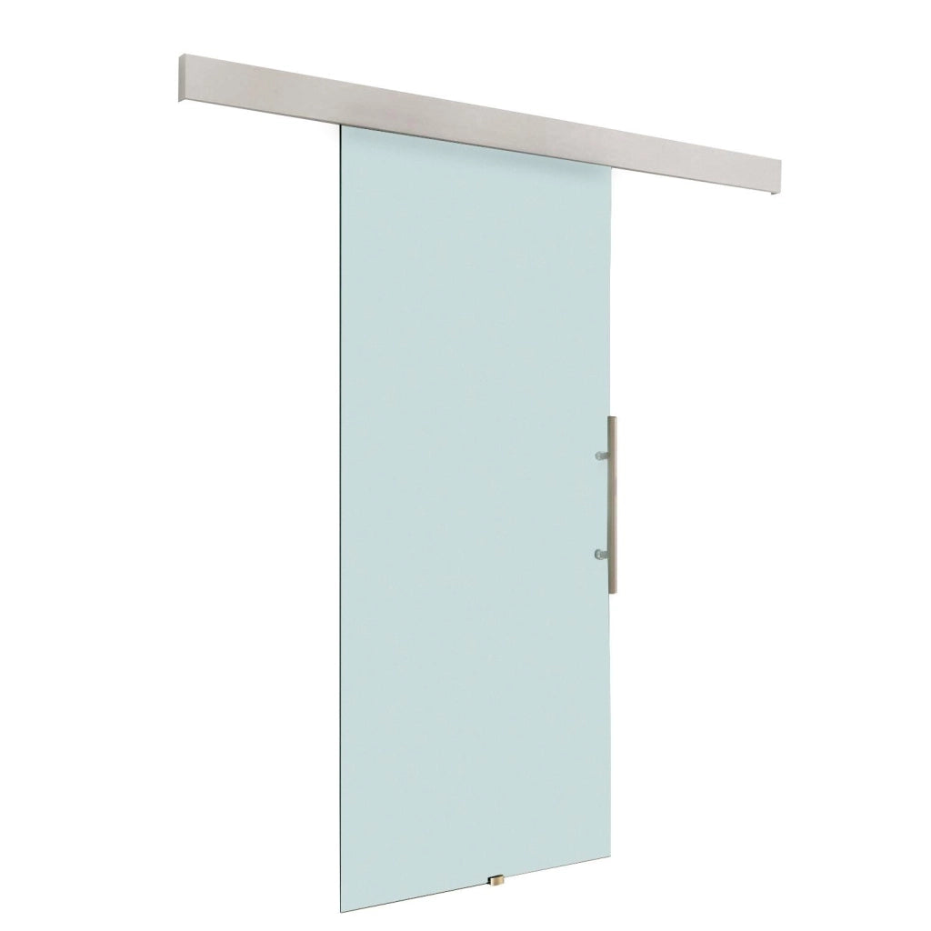 Porta Scorrevole Vetrata 90x205 cm Temperata Satinata
