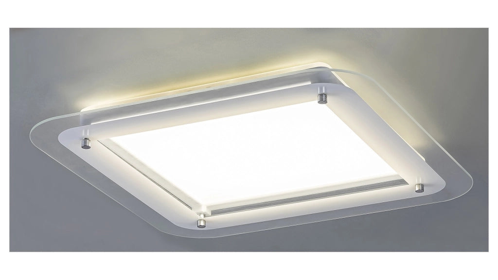 Plafoniera incasso LED quadrata 52cm 22W bianca Rabalux