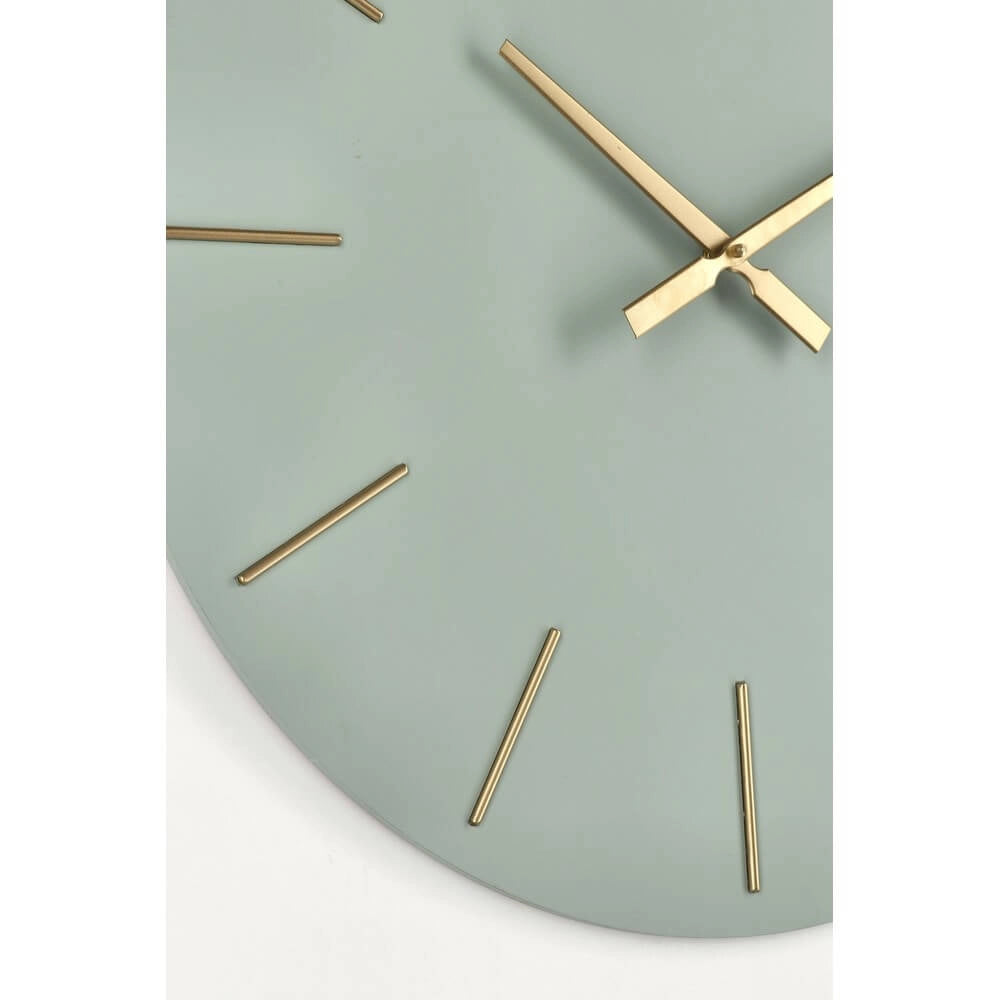 Orologio da Parete Rotondo in MDF con Dettagli Dorati 60cm - TIME