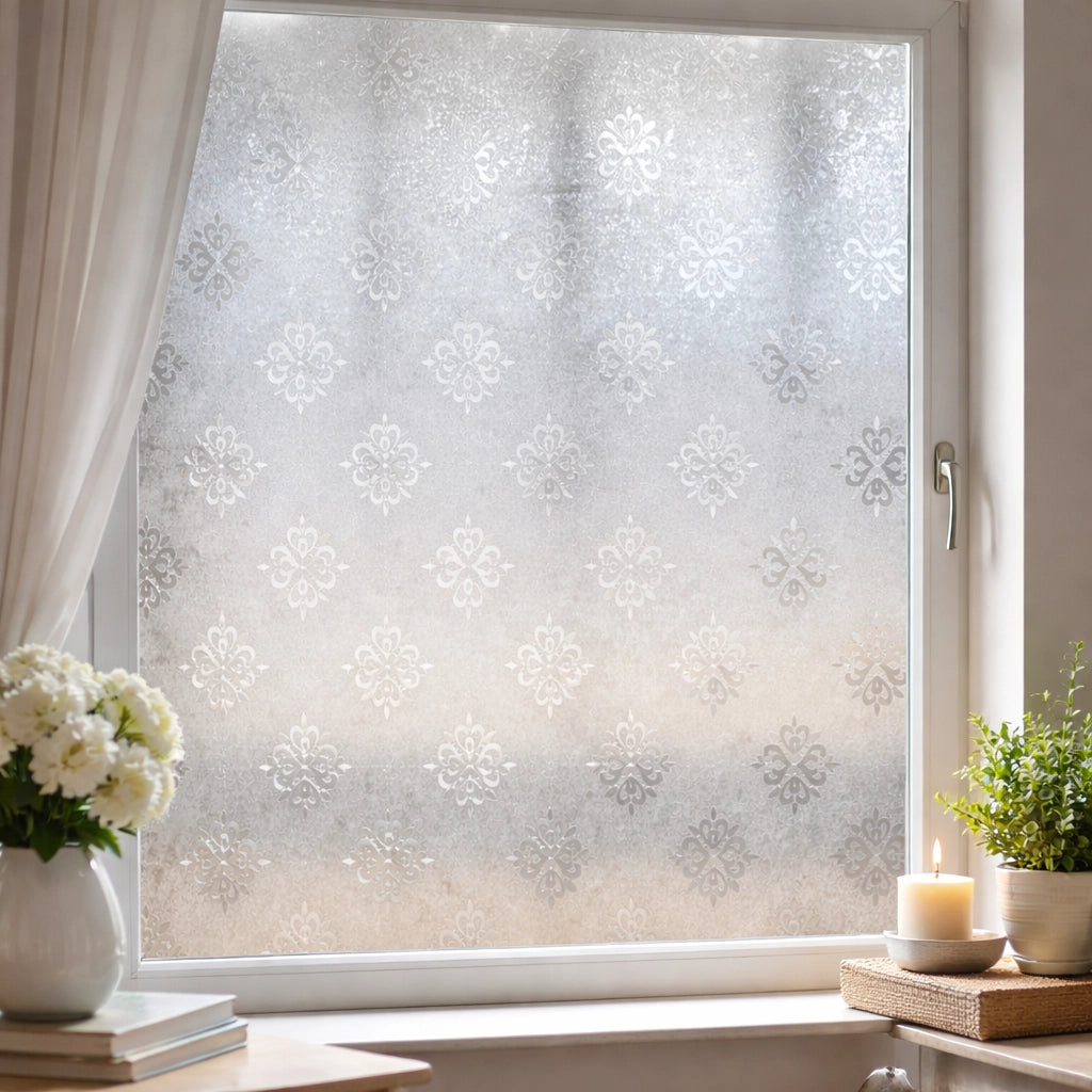 Pellicola Adesiva Vetri Privacy 45x200 cm Decorativa per Finestre e Porte 10110