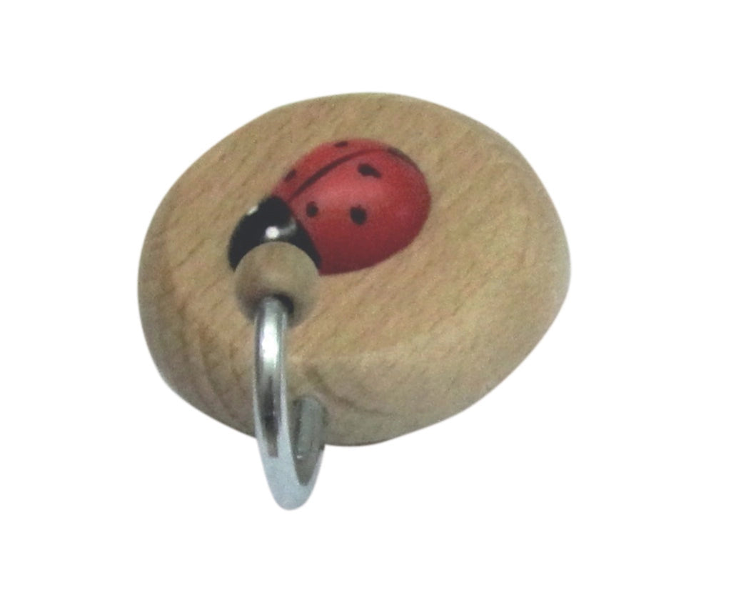 BL GANCIO ADESIVO IN LEGNO COCCINELLA 1 POSTO 2 PZ- DIESSE- 1,0 blister