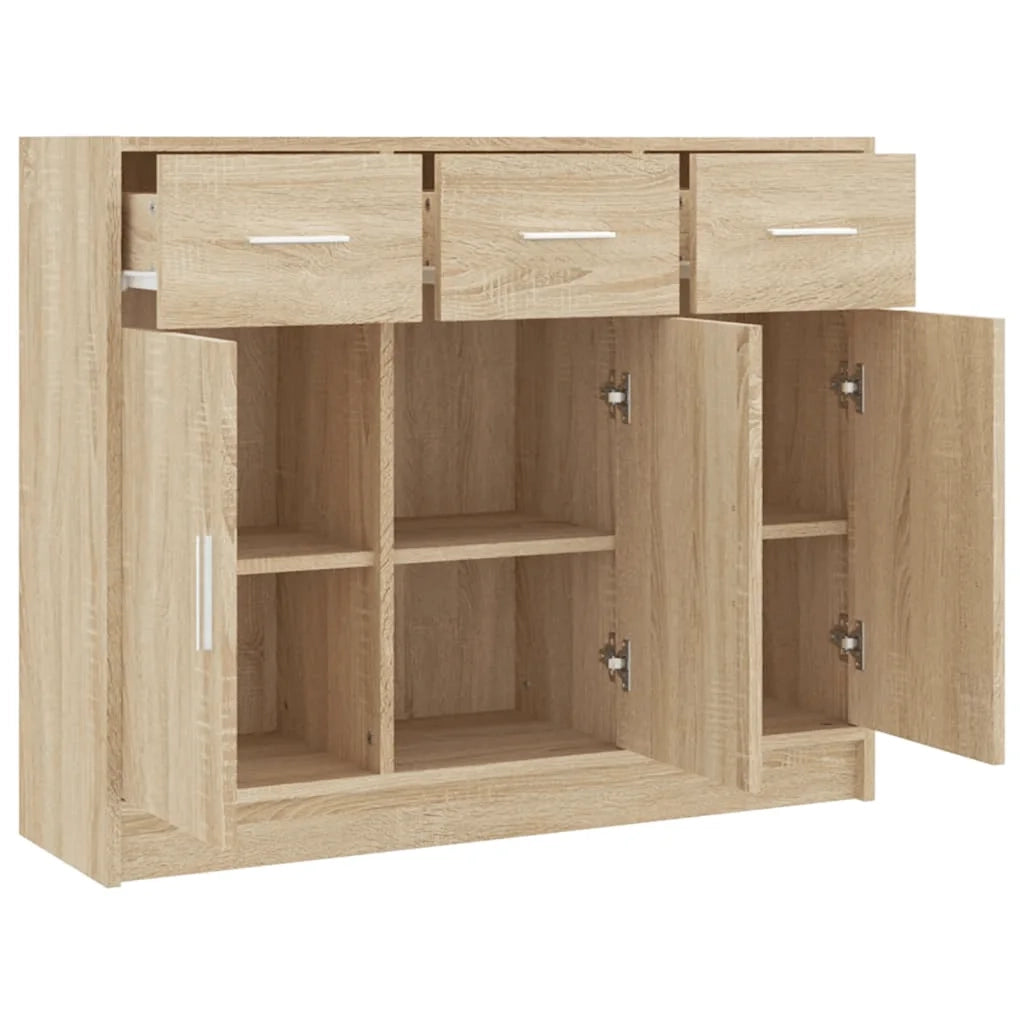 Credenza-Buffet-Armadio da cucina Rovere Sonoma 91x28x75 cm in Legno Multistrato