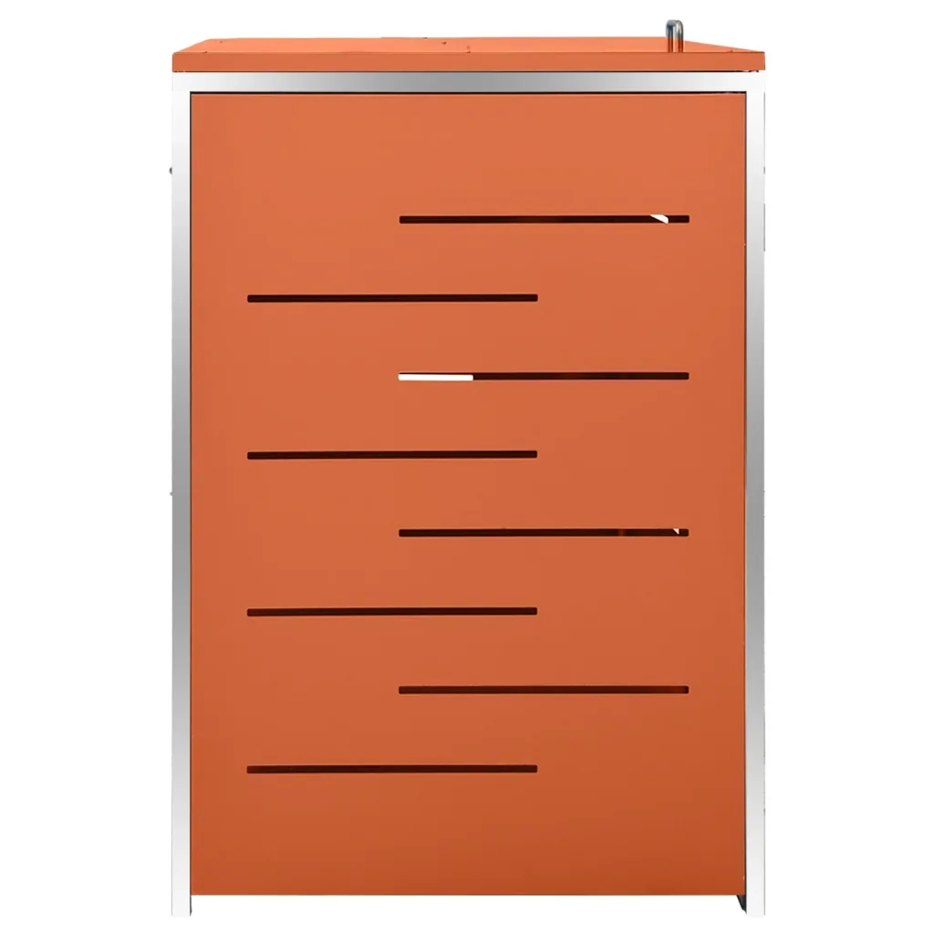 Copribidone per Spazzatura Triplo 207x77,5x115 cm in Acciaio Inox cod mxl 42738