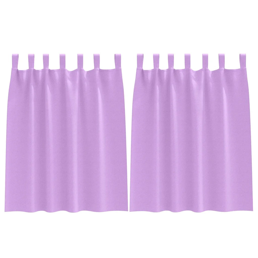 vidaXL Tende con tende 2 pcs Viola Poliestere