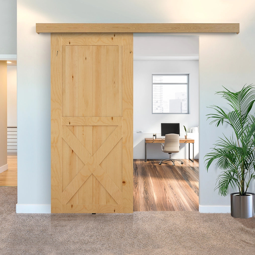 Binario per Porte Scorrevoli Rustico ¨C Zephmum ¨C Legno 200cm