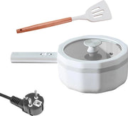 Mini pentola elettrica con coperchio 15 l - pentola portatile - superficie antiaderente - pentola elettrica a vapore - multicooker - riscaldamento rapido elettrico 350/700 W - bianco .