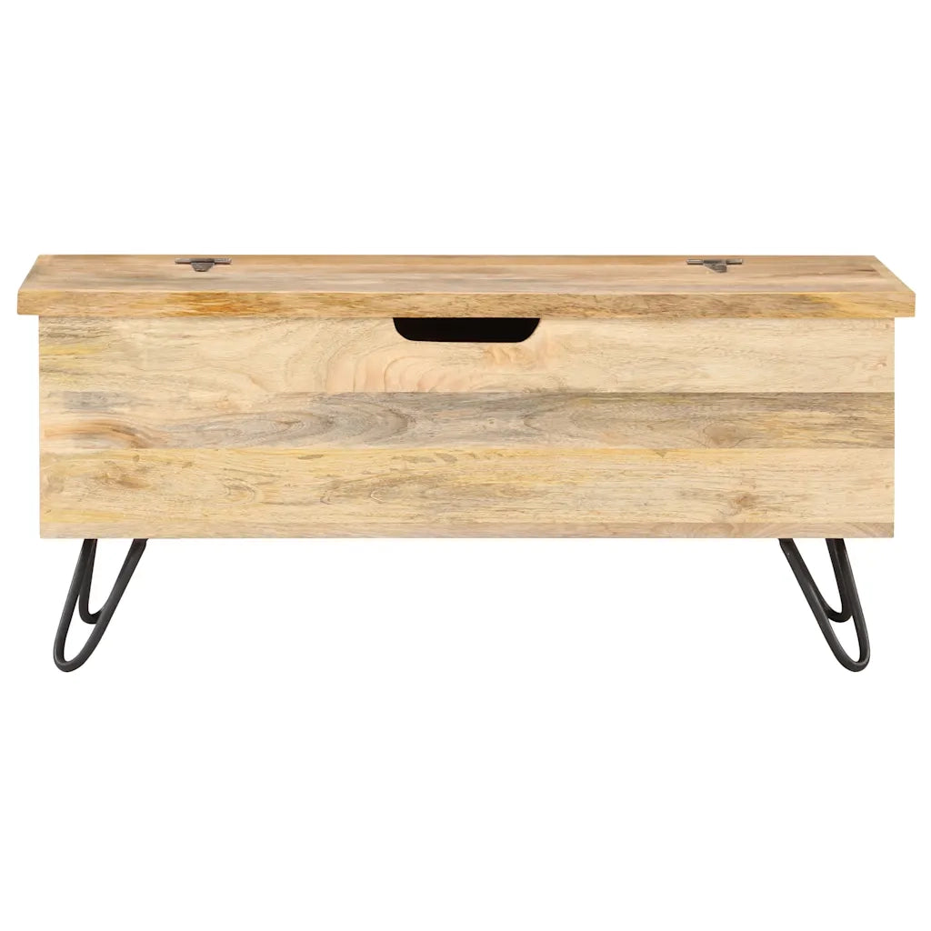 Baule 90x40x45 cm in Legno Massello di Mango CFW6184726