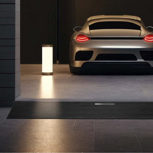 Rampa in gomma per soglia 900x250x45mm max 50 t, flessibile e antiscivolo, per porte e dislivelli