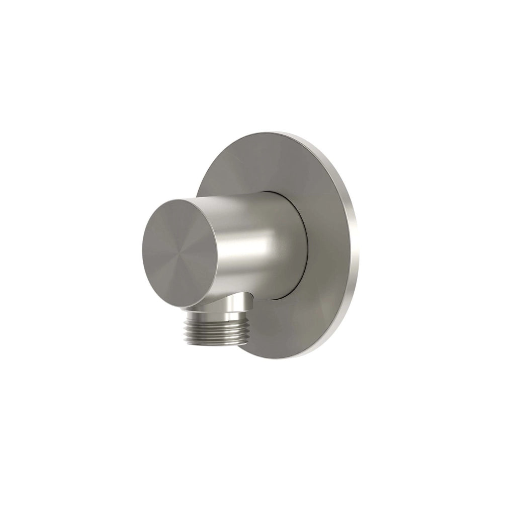 SINED Attacco muro per doccino flessibile colore inox in Acciaio Inox 316L resistente corrosione per interni ed esterni Design italiano elegante ATTACCO-DOCCINO-FLESSIBILE-WATER-INOX