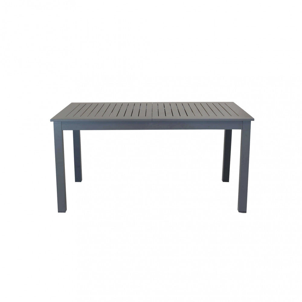 Tavolo Cuba Allungabile 150/210x90x75 h cm in Alluminio Taupe